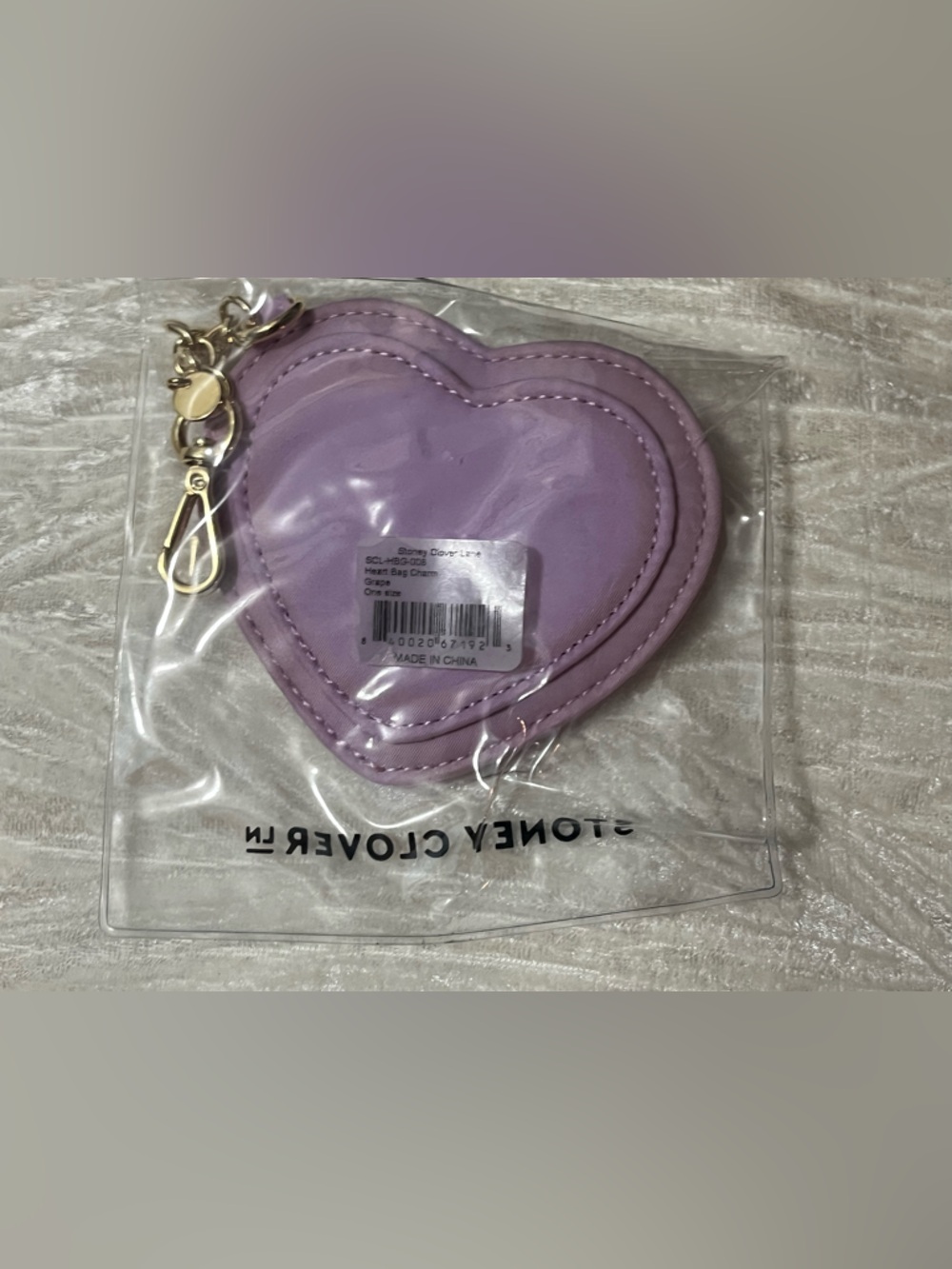 Stoney Clover Lane Heart Bag Charm